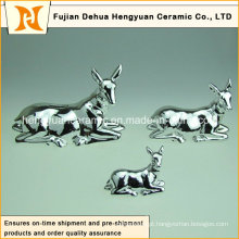 Sika Deer Ceramic Money Bank para presente de Natal das crianças